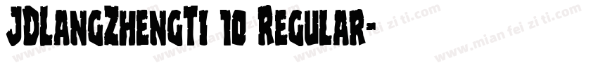 JDLangZhengTi 10 Regular字体转换